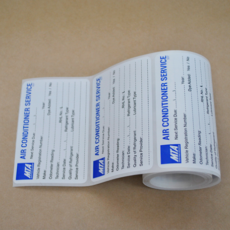 S37 - Air Conditioner Service Stickers